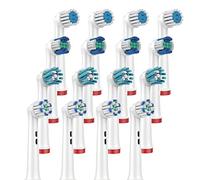 RONSIT Têtes de brosse à dents de rechange compatibles avec Oral B Braun, 16 têtes de brosse à dents électriques professionnelles assorties pour Oral-B Pro 1000/3000/5000/7000/8000/9600