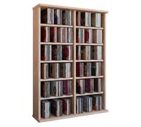 RONUL tour rangement bibliothèque CD-DVD 300 CD sans portes sonoma chêne