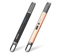 RONXS Briquet à Arc électrique Rechargeable USB, électronique/Allume-Bougie Sans Flamme pour Cuisine, Feux d'artifice, Camping Barbecue (2 Pièces)