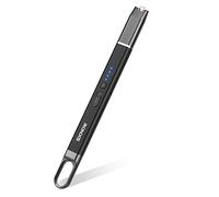 RONXS Briquet électrique coupe-vent sans flamme Arc USB Briquet plasma rechargeable avec crochet de suspension pour bougie barbecue camping