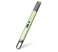 RONXS Briquet électrique coupe-vent sans flamme Arc USB Briquet plasma rechargeable avec crochet de suspension pour bougie barbecue camping