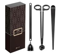 RONXS - Ensemble d'accessoires de Bougie 3 en 1 avec Coupe-mèche, éteignoir à Bougie, Crochet Plongeur à mèche avec Emballage Cadeau pour Les Amateurs de Bougies