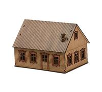 Ronyme 1/72 Miniature Maison En Bois Paysage Fournitures Passe-Temps Jouets Désassemblage Paysage Matériaux de Construction pour Modèle de Chemin de Fer, style c