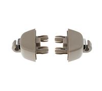 Ronyme 2 Pièces Clips de Crochet de Visière Intérieure pour A6 C6 VW, Beige