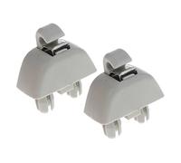 Ronyme 2 Pièces Clips de Crochet de Visière Intérieure pour A6 C6 VW, Gris