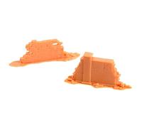 Ronyme 2x 1/72 Modèles Mur de Briques Ensemble Diorama Scène Modèle de Chemin de Fer Modèle Ornements Réalistes Miniature Disposition Accessoires Décorations