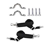 Ronyme 2X Sangles de Toit Bimini réglables Sangle de Bateau Sangles pour Les Yeux avec Boucle mousquetons matériel d'auvent de Bateau en Acier Inoxydable