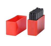 Ronyme 36 Pièces Jeu de Tampons Alphabet et Chiffres Poinçons de Marquage Outils de Gravure Coffret Organisé Acier au Carbone et Surface Sablée pour Nettes