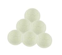 Ronyme 6pcs balles de Tennis pour Exercice d'entraînement débutant balles de Formation Professionnelle 6,4 cm de diamètre pour Le Divertissement en Plein air, Blanc