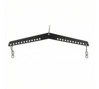 Ronyme Accessoire Traction Dos Réglable Barre Tirage Poignée Câble Barre Perforée Points d'ancrage Multiples pour de Prises Métal Épais pour Stabilité , Noir , 77 Cm V