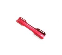 Ronyme Adaptateur de Plaque Dorsale de Plongée Single Tank Plaque Dos Aluminium Support Cylindre Monobloc Profil Étroit Long Fixations par Fentes Montage, Rouge, Aluminium Léger 3mm