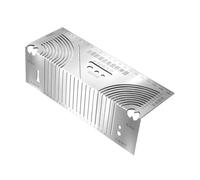 Ronyme Angle Marker Règle de Traçage Professionnelle Équerre pour Matériaux Métalliques Rectangulaires Guide d'Angle Gabarit Circulaire Graduations Gravées, Petit 20-65