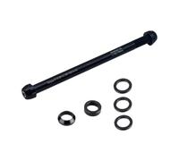 Ronyme Arbre de moyeu arrière de vélo, axe traversant arrière, Longueur réglable, Tige d'arbre de Baril Plat Robuste, axe de moyeu de Roue de vélo pour vélos, M12xp1.75