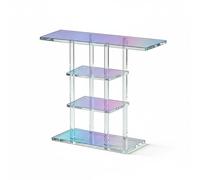 Ronyme Armoire de Rangement en Acrylique Table de Chevet Étagère Table d'Appoint Colonne de Présentation Finition Claire 4 Mm 4 Niveaux pour Optimiser la, Style to 2