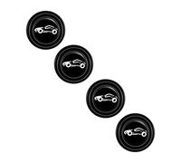 Ronyme Autocollant Universel de Protecteur d'épaississement de Protection de Joint d'étanchéité de Porte de Voiture Universelle, 4X Noir avec Signe