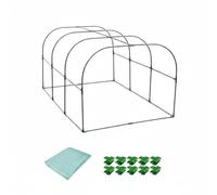 Ronyme Bâche de Serre Abri Mini Couverture Tunnel Polyéthylène Protection Plantes Adaptée Balcons Patios , 150-80-80cm