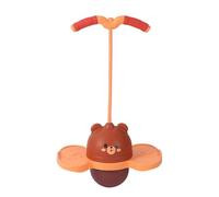 Ronyme Ballon Sauteur pour Enfants, Jouet de Saut, Aire de Jeux d'entraînement, Dessin animé, améliore l'équilibre et la Coordination, Jouet, Brun
