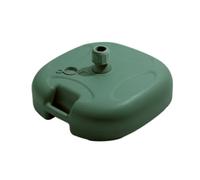 Ronyme Base Support pour Parasol Exterieur avec Corps Rectangulaire Arrondi et Verrouillage Facile Support Stable pour Mât Jardin Portable Convient Cour, Vert Foncé
