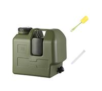 Ronyme Bidon d'eau de Camping avec Poignée, Réservoir d'eau Potable Portable en PE avec Robinet et Distributeur de Savon 300 ML, pour Randonnée, Voiture, Chantier et Urgence, Vert, 20L