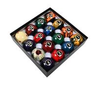 Ronyme Billes de Billard Boules Résine Harmonie Sphères Roulage Précis Numérotation Ensemble Sportif pour Entraînement et Parties Entre Amis Adapté Salle de, TP-B110 - Boules De Cristal Fantaisie