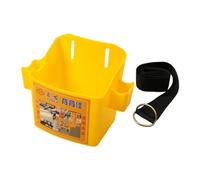 Ronyme Boîte à outils de taille, organiseur d'outils, étui de rangement, seau, avec support de ceinture pour charpentier, homme, travaux de rénovation, Jaune