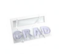Ronyme Boîte Cadeau Diplôme Grad Boîte à Fleurs Coffret Souvenir Présentoir à Quatre Compartiments Couvercle Transparent Aspect Élégant Convient aux Remises de Diplôme Réceptions Cadeaux de, Blanc
