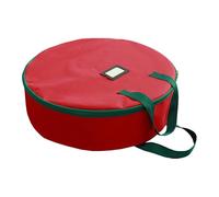 Ronyme Boîte de rangement pour décorations de Noël, organisateur de décorations de fêtes avec fermeture éclair, sac de rangement pour couronnes de Noël et, S