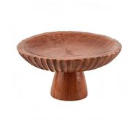 Ronyme Bol Industriel Plateau à Fruits Saladier Corbeille Centre de Table en Résine Aspect Bord Cannelé Design Épuré pour Servir et Fruits Biscuits Petits, Haut