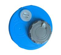 Ronyme Bouchon de bidon d'eau avec Joint d'étanchéité, Portable, Anti-poussière, Double Couvercle, Anti-Fuite, pour Seau de Rangement, réservoir de, Bleu