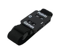 Ronyme Bracelet de score pour tennis, compteur de points ajustable pour courts de tennis, matchs de badminton et autres activités de loisirs, Noir