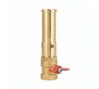 Ronyme Buse Jet d'Eau Tête de Pulvérisation Valve à Bille Conception Robuste en Laiton et Inox pour Affichage Dynamique de Colonne d'Eau et Pression Ajustée, Copr 1IN Soupape Double