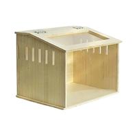 Ronyme Cage à Hamster en Bois avec cachette et fenêtre, nichoir pour Poulets, Souris et Rats, Habitat pour Poussins, cochons d'Inde, hérissons, 60cmx30cmx30cm