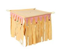 Ronyme Cage d'angle pour Animaux de Compagnie, nid de Repos, entraînement à l'exercice, cachette Portable pour Petits Animaux, Maison pour Hamster, Jaune, S