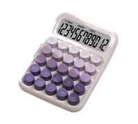 Ronyme Calculatrice à Interrupteur mécanique Portable, dégradé de Couleur, ergonomie, écran LCD 16x11.5cm pour Le calcul numérique de Base, Durable, Dégradé Violet