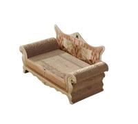 Ronyme Canapé Griffoir pour Chat Sofa Grattoir Lit Griffoir Meuble pour Chat Carton Ondulé Surface Texturée pour ’étirer et Se Reposer Confort Douillet Style Vintage Adapté au Animal, Style to 2
