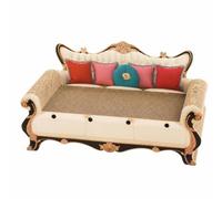 Ronyme Canapé Griffoir pour Chat Sofa Grattoir Lit Griffoir Meuble pour Chat Carton Ondulé Surface Texturée pour ’étirer et Se Reposer Confort Douillet Style Vintage Adapté au Animal, Style to 1