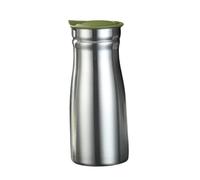 Ronyme Carafe à café isotherme en acier inoxydable de 0,8 couvercle étanche, distributeur de boissons polyvalent pour les fêtes, Vert Sans Poignée