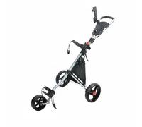 Ronyme Chariot de Golf Pliable 3 Roues Chariot Chariot Poussé Poussette de Golf Conception Pliable pour Coffre et Casier Trois Roues Stables Cadre Aluminium, Gris Et Noir