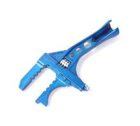 Ronyme Clé à Molette Ajustable Anglaise e Serrage en Alliage d'Aluminium Ouverture Large pour Écrous et Tuyaux Molette Centrale Fluide Prise Confortable, Bleu, 6-75mm