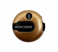 Ronyme Compteur de Score de Golf Compteur de Coups Marqueur Compteur de Points Accessoire de Golf Suivi Précis 12 Coups par Trou PP Résistant Clip Sécurisé, Or