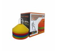 Ronyme Cônes d'Entraînement Marqueurs Cônes Disque Jalon Balise pour Agilité PE Flexible Anti-écrasement Visibilité Accrue par Teinte Vive avec Porte-Cones Adaptés aux Séances de