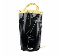Ronyme Conteneur d'escalade Extérieur Sac à Cordes Pochette Rangement Sport Poignée Multiple Ouverture Filet Couche Drainage Adapté Randonnée Expédition Plein Air, Noir, Noir, 45L