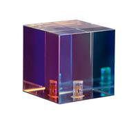Ronyme Crystal Photography Bloc de Verre à Vis 1/4 pour Accessoires, Carré