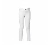 Ronyme Culotte d'Équitation Enfant Pantalon Cavalière Pantalon de Cheval Pantalon d'Équitation Textile Aéré Toucher Doux Ajustement Évolutif pour Mobilité, White, 120