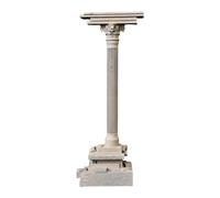 Ronyme Décoration de Colonne Romaine 18,5 cm en résine, Ornement de ruines Romaines, Accessoire d'aquarium, Set A