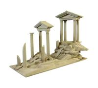 Ronyme Décoration de Colonne Romaine en résine Artificielle, Sculpture Miniature architecturale Romaine pour Aquarium, décoration de
