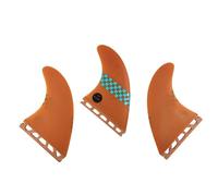 Ronyme Dérive de Surf Aileron Quilles Palonnier en Fibre de Verre pour Équilibre Rigidité Flex et Conduite Encoche Unique Sécurisée Convient aux Surfeurs , Orange , G5/M