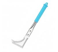 Ronyme Désherbeur de Fentes Main Outil Désherbage Grattoir Joints INOX Forme L Renforcé Cercle Acier Manche Bois pour Rebords de Trottoirs Entrées , Désherbage Amélioré