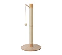 Ronyme Dispositif à Gratter pour Chat Structure en Bois Massif Revêtement Sisal Sections 33 Cm Chacune Muni d'un Bras Incliné Balle pour Le