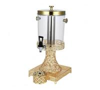 Ronyme Distributeur de Jus Distributeur Boisson Distributeur Rafraîchissement Réservoir Boisson avec Colonne Refroidissante, Distributeur De Jus 8L Avec Base En Dentelle Dorée, Modèle A